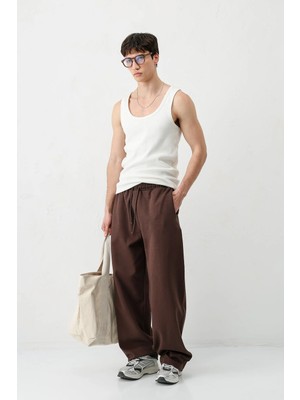 Vamos Balloon Fit Eşofman Alt Kahve