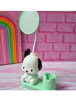 Allians Sevimli Köpek Tasarımlı Masa Lambası ve Kalemlik, USB Şarjlı, Çocuk Odası Için