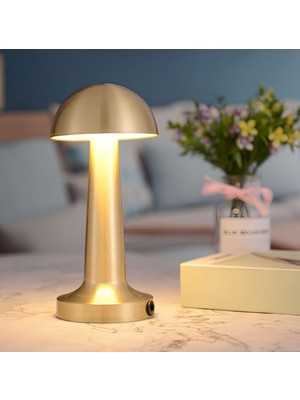 Allians Şarjlı Masa Lambası, Şık ve Pratik, Modern Tasarım, Ev ve Ofis Aydınlatması