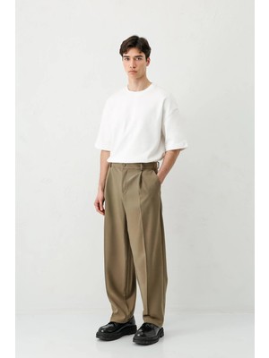 Vamos Baggy Fit Pilili Pantolon Haki