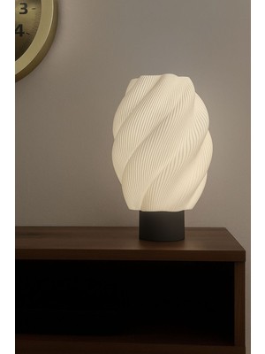 Allians Enerji Tasarruflu Spiral Tasarım LED Masa Lambası, Dekoratif ve Çevre Dostu