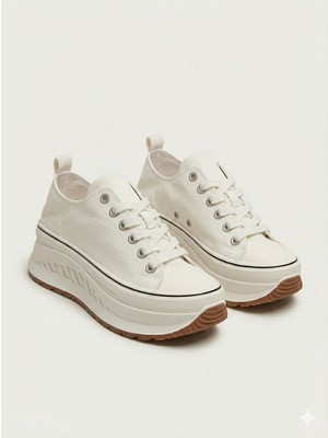 Lufian Kalın Taban Bağcıklı Sneaker 121230092