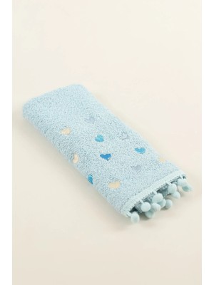 Çeyiz Merkezi Ponponlu Kalpli Mutfak Havlusu 30X50