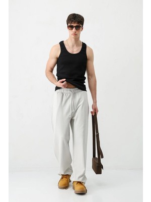 Vamos Balloon Fit Eşofman Alt Açık Gri