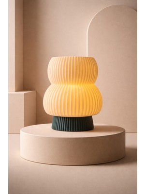 Allians Lumos Edamame Cone LED Tealight, Modern ve Şık Ev Dekoru Gece Lambası