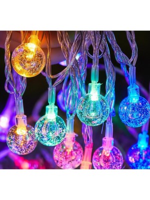 Allians Kristal Top Gün Işığı Dekoratif LED Işık, 5 Metre, 28 Led, Parlak ve Şık Tasarım