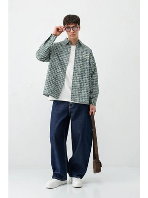 Vamos Uzun Kollu Kareli Gömlek Nefti