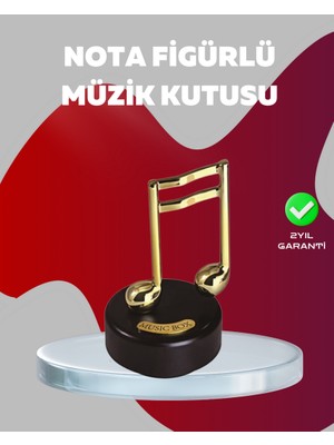 Zero Land Hnrlishp N Nota Figürlü Dönen Müzik Kutusu Dekoratif Music Box