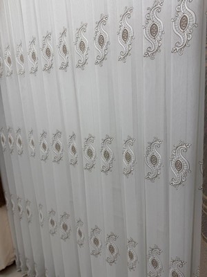 Nivemes Home Nivemeshome Royal 4380 Vizon 1/2,5 Pileli Bambu Tül Perde