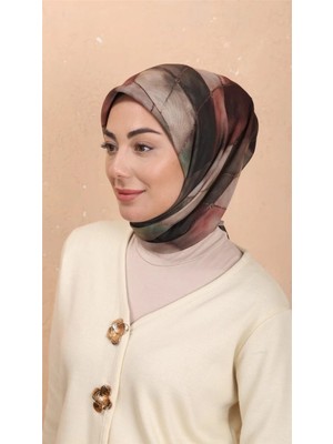 Lo'cella Pamuklu Soft Eşarp 4543-5 Yeşil