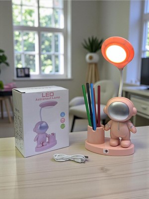 Allians Gezegen Temalı Okuma ve Gece Lambası Seti, Kalemtraş ve Kalemlik ile