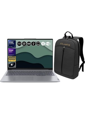 Lenovo Thinkbook 21MS008RTR ATL44 ULTRA7-155H 8gb Ram 256GB SSD Arc Graphics 16" Fdos Notebook+Çanta
