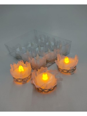 Allians Parlak Ledli Kına El Mumu, Şıklık ve Zarafetle Kutlamalara Işık Katın