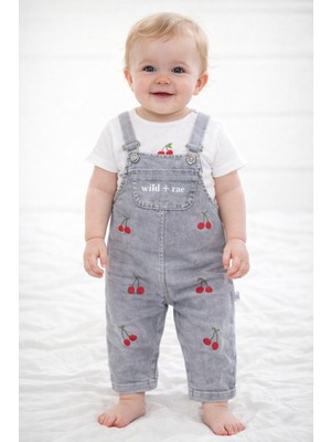 Kısa Kollu Tşört Lü Kız Salopet Alt Üst Takımlar 162 163 101