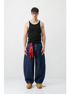 Vamos Oversize Askılı Tişört Siyah