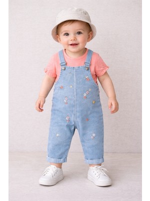 Kısa Kollu Tşört Lü Kız Salopet Alt Üst Takımlar 162 163 101