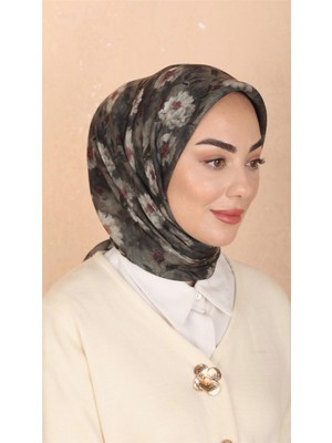 Lo'cella Pamuklu Soft Eşarp 4545-6 Haki