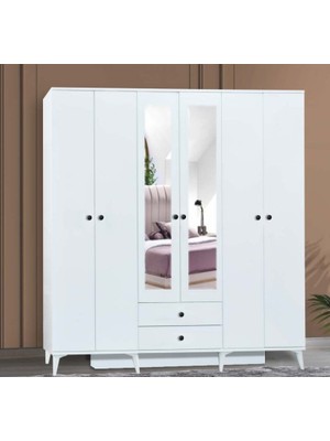 Yuvaset Home Maye Beyaz Eko Yatak Odası Dolabı