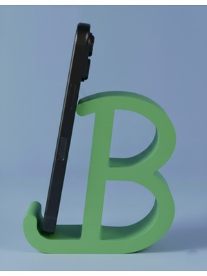 NayStyle Dekoratif B Harfi Tasarımlı Masaüstü Akıllı Telefon Standı ve Tutucu