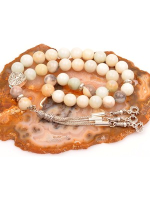 Taş Sandığı Amazonit Taşı Tesbih ( 10 mm )