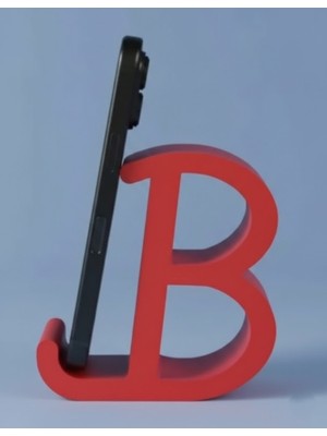 NayStyle Dekoratif B Harfi Tasarımlı Masaüstü Akıllı Telefon Standı ve Tutucu