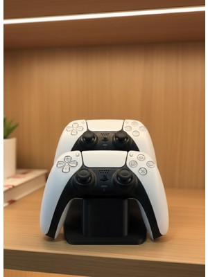 Zero Land Hnrlishp Dekoratif Siyah Ikili Gamepad Standı 7X18 cm