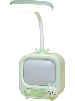 Allians Sevimli Televizyon Tasarımlı Gece Lambası, Masa Üstü, USB Şarjlı, 2 Kademeli