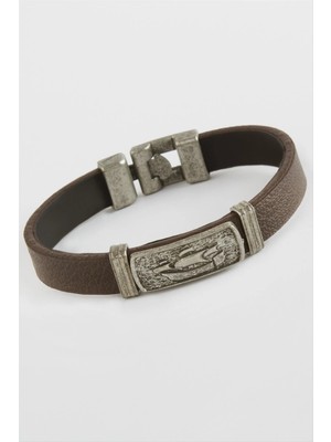 SiHako Dikdörtgen Kaliteli Suni Deri Bileklik