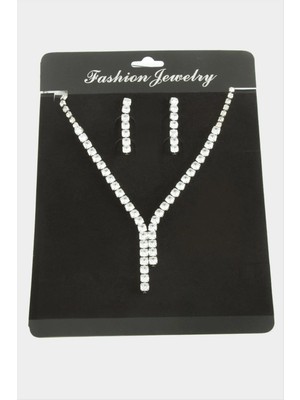 SiHako Tamtur Zirkon Taşlı Lüks Set Kolye 5 mm