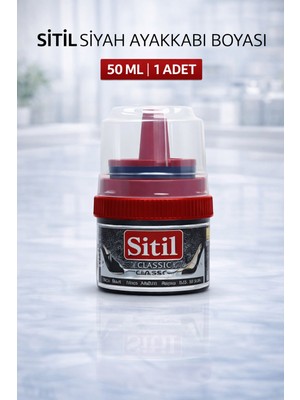 urfakent bilişim ve medya danışmanlık Sitil Classic Ayakkabı Boyası Siyah Parlatıcı Süngerli 1 Adet