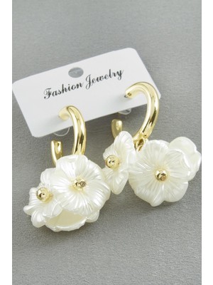 SiHako Çiçek Inci Küpe