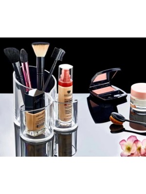 Pazarcan Makyaj Organizeri Şeffaf - 3 Gözlü