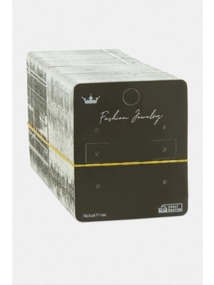 SiHako Siyah Renkli Küpe Kartı 200 Adet