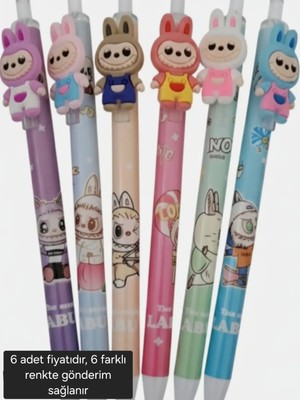 Dogadastore Labubu 0,7 Uçlu Versatil Kalem 6 Lı Ürün