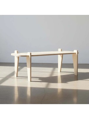 Comart Modern Kontraplak Orta Sehpa – Geçmeli Sistem, Aletsiz Kurulum, Minimal Tasarım Ahşap Sehpa