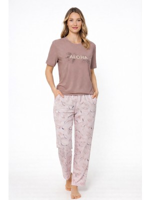 Kısa Kollu Kadın Pijama Takımı