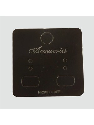 SiHako Siyah Renkli Küpe Kartı 200 Adet