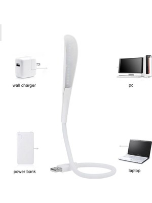 Allians Esnek 3 Seviye Dokunmatik USB LED Masa Okuma Lambası