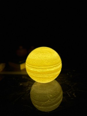 Allians Yaratıcı ve Şık Gezegeni Temalı Dekoratif Lamba, Ortamınıza Işık ve Huzur Katın