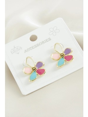 SiHako Çiçek Mineli Küpe