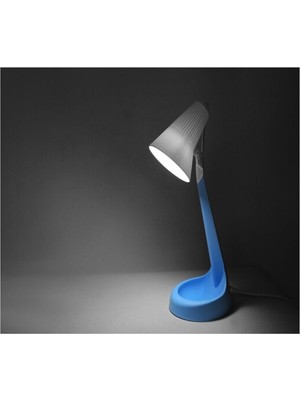 Allians Kademeli Hareketli Masa Lambası, Mavi Renkli, Kitap Okuma ve Çalışma Işığı