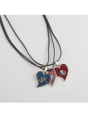 SiHako Kalp Metal Vinlex Deri Kolye