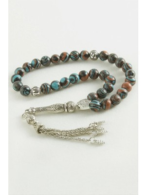 SiHako Karadeniz Fırtınası Akik Doğaltaş Tesbih 8 mm