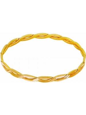 19 gr 22 Ayar Işçiliksiz Pafta Sonsuz Ayna Bilezik