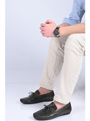 Bestello Bağcıksız Fiyonklu Poliüretan Taban Hakiki Deri Loafer 028-2068-26Y Erkek Ayakkabı