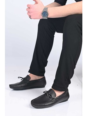 Bestello Bağcıksız Fiyonklu Poliüretan Taban Hakiki Deri Loafer 028-2088-26Y Erkek Ayakkabı
