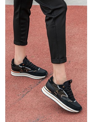 Panorama Süet ve Hakiki Deri Detaylı Kadın Sneaker