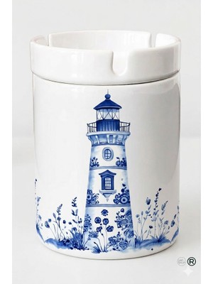 Sartre Art   Deniz Feneri Tasarımlı Hediyelik Kokusuz Söndür At Küllük Kül Tablası