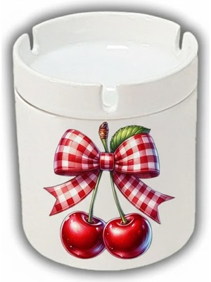 Sartre Art  Kirazlarımm Tasarımlı Hediyelik Kokusuz Söndür At Küllük Kül Tablası