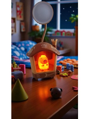 Allians Sevimli Capybara Masa Üzeri Gece Lambası, 25 Cm, Şık ve Kullanışlı Tasarım